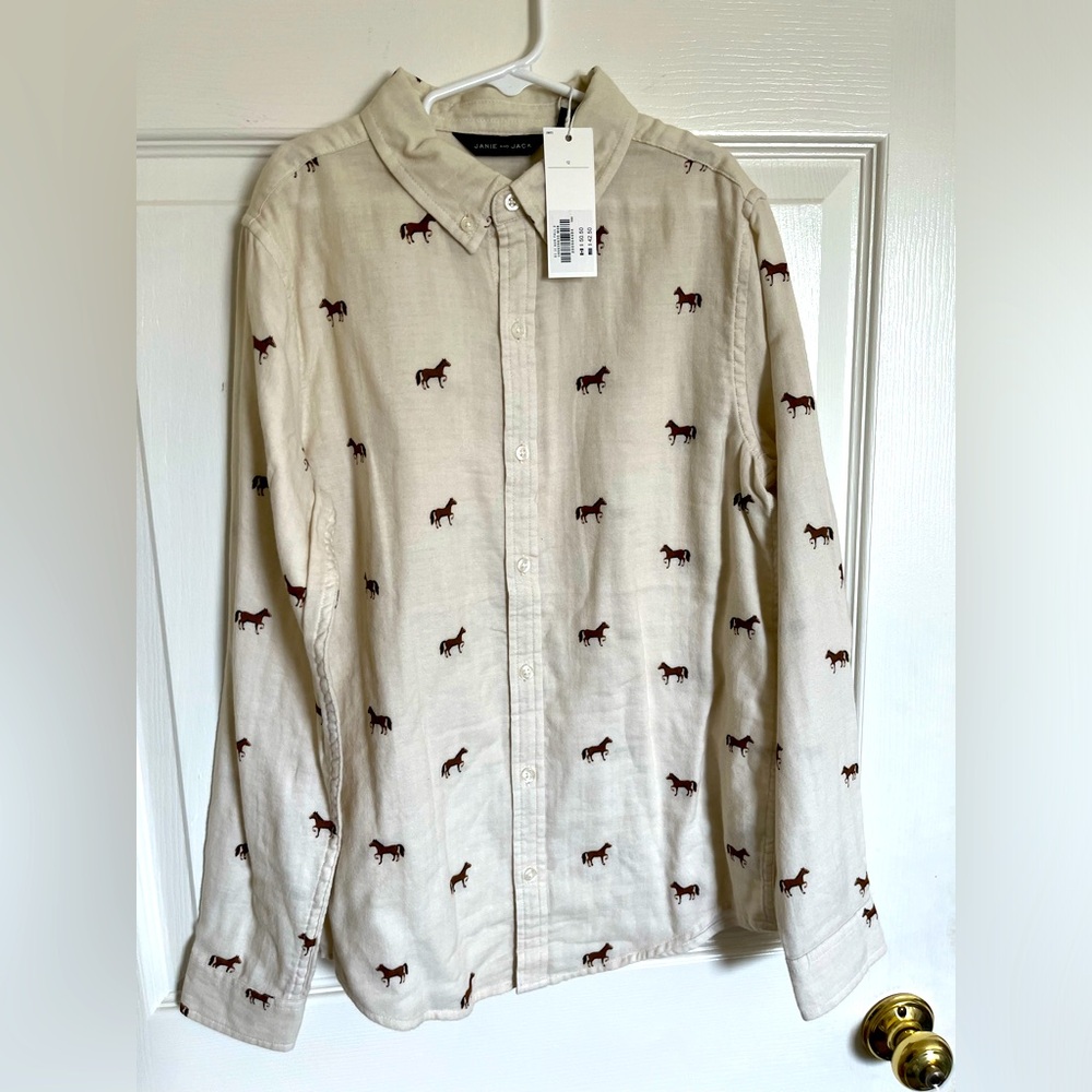 Boys Horse Print Janie and Jack Shirt